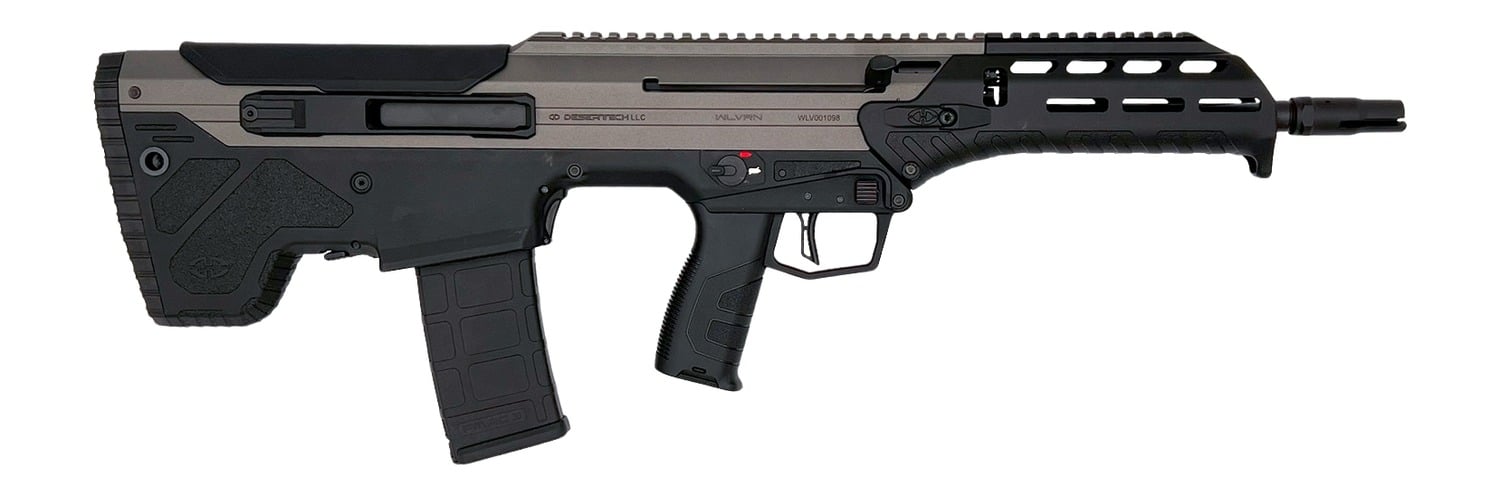 Desert Tech WLVRFB1630T WLVRN 5.56 NATO 30+1 16" Black Melonite Threaded Barrel, Tungsten Cerakote Receiver w/Picatinny Rail, M-LOK Handguard, Black Polymer Chassis, Black Polymer Grip, Ambidextrous