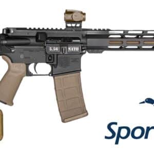 Diamondback DB175AK223 DB15 Sports South Exclusive 5.56 NATO 30+1 16" Flat Dark Earth Cerakote Threaded Barrel, Black Cerakote Aluminum Receiver w/Picatinny Rail, M-LOK Handguard, Magpul MOE Flat Dar