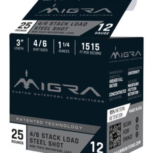MIGRA M12AS46   12G 3"     4-6SHT 1.25       25/10