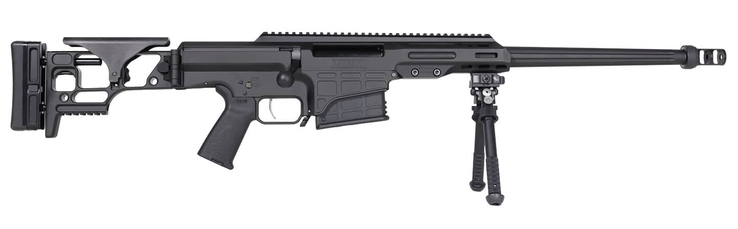 Barrett 19971 MRAD Covert 308 Win 10+1 17" Black Match Grade Fluted Barrel, Black Cerakote Aluminum Receiver w/Picatinny Rail, M-LOK Handguard, Side Folding w/Adj Comb Black Polymer Stock, Black Polym