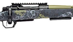 Horizon Firearms HRF-VE2-300W-22R Venatic 2 300 Win 22" Sage Green Spiral Fluted Threaded Barrel, Black DLC Receiver w/Picatinny Rail, Arca Rail Forend, Artic Moss Iota EKO X Carbon Fiber Stock