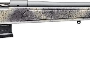 Bergara Rifles B14S3814 B-14 Wilderness HMR 22 Creedmoor 5+1 20" Sniper Gray Cerakote Threaded Barrel, Sniper Gray Cerakote Steel Drilled & Tapped Receiver, Wilderness Camo w/Black Webbing Adj Cheek &