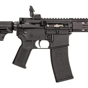 Tippmann Arms A101175 M4-22 Micro Elite SBR 22 LR 25+1 7" Black Parkerized Threaded Barrel, Matte Black Aluminum Receiver w/Picatinny Rail, M-LOK Handguard, Black Adjustable Polymer Stock, Black Gen2