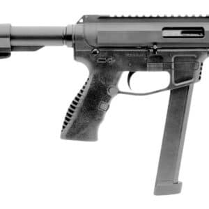 Gforce Arms GFHYB545 Jawbone 45 ACP 26+1 5" Black QPQ Threaded Barrel, Black Anodized Aluminum Alloy Receiver w/Picatinny Rail, Ace of Brace Paddle Pistol Brace, Black Polymer Grip, Ambidextrous