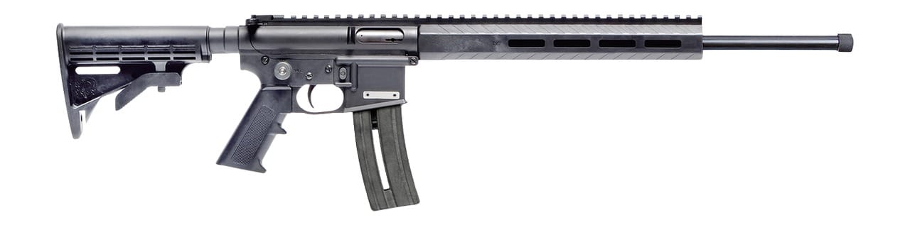 Mountain Billy Gun Lab MBGL-GOAT15-TB-1-HC Goat-15 Helium 22 LR 10+1 16" Black Threaded Barrel, Black Polymer Receiver w/Picatinny Rail, M-LOK Handguard, Black Adj 7 Position Polymer Buttstock, Black
