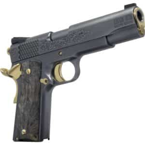 Dickinson LLC DKSN45TBP Adam 1911 Titan Full Size 45 ACP 8+1 5" Black Barrel, Steel B Serrations Slide, Steel Frame w/Beavertail