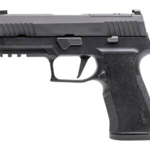 Sig Sauer 320XCA10COMP10 P320 XTen Carry Comp 10mm Auto 10+1 3.80" Black Nitron Optic Ready/Single Port Integrated Expansion Slide, Black Stainless Steel Frame w/Picatinny Rail, XSeries Carry Length M