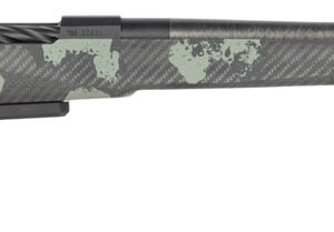 Fierce Firearms RIVSCX22CM18BF Carbon Rival XP 2.0 22 Creedmoor 3+1 18" Carbon Fiber Match Grade Barrel, Black Cerakote Stainless Steel Drilled & Tapped Receiver, Forest Camo Push Button Adj Cheek Pie
