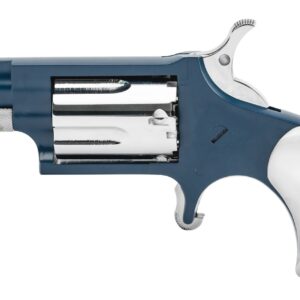 North American Arms 22LRNBCHP Second Mate Mini 22 LR 5 Shot 1.13" Navy Blue Cerakote Stainless Steel Barrel & Frame, High Polished Cylinder, Simulated White Pearl Grip, Safety Notch, Exposed Hammer
