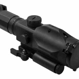 NcStar VSRTP3940GV3 SRT Gen 3 Black Hardcoat Anodized 3-9x40mm Illuminated P4 Sniper Reticle Green Laser