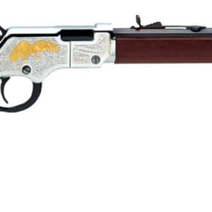 Henry H004GE Golden Eagle Full Size 22 Short, 22 Long, 22 LR, 16 LR/21 Short 20" Blued Octagon Barrel, Nickel-Plated Metal Finish, American Walnut Stock Right Hand