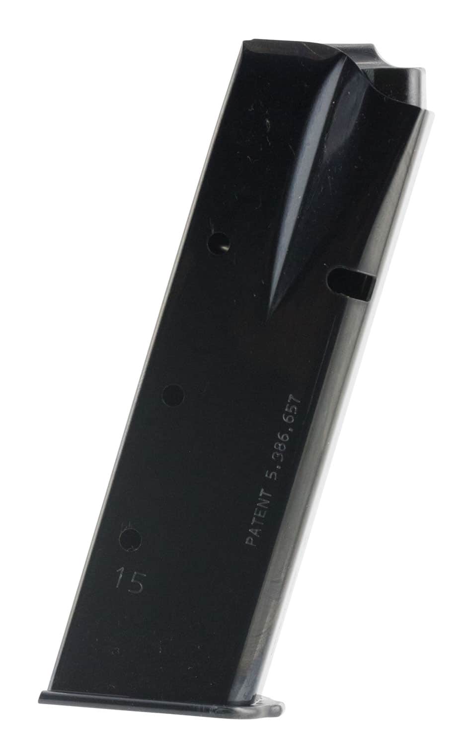 Mec-Gar MGBRHP15B Standard 15rd 9mm Luger, Fits Browning Hi-Power/Springfield SA-35, Blued Carbon Steel
