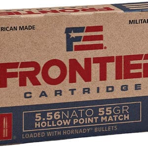 Frontier Cartridge FR240 Centerfire Rifle 5.56x45mmNATO 55gr Hollow Point Match 20 Per Box/25 Case
