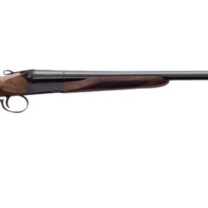 Charles Daly 500 12-gauge side-by-side shotgun with checkered walnut stock