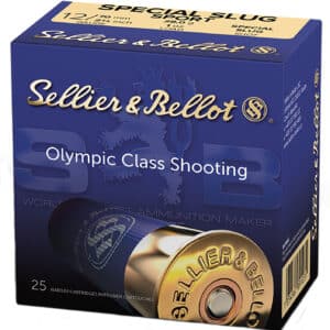 Sellier & Bellot SB12SLUG Shotgun 12Gauge 2.75" 1oz Rifled Slug Shot 25 Per Box/10 Case
