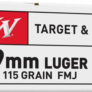 Winchester Ammo USA9MMVP USA Value Pack 9mmLuger 115gr Full Metal Jacket 100 Per Box/10 Case
