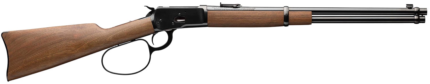 Winchester Guns 534190141 Model 1892 Large Loop Carbine 45 Colt (LC) 10+1 Cap 20" Brushed Polish Blued Rec/Barrel Satin Walnut Fixed Straight Grip Stock Right Hand (Full Size)