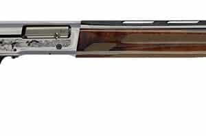 Browning 0118203005 A5 Ultimate 12 Gauge 26" Barrel 3" 4+1, Blued Barrel, Engraved Satin Nickel Finished Receiver, Gloss Oil Grade III Turkish Walnut Stock