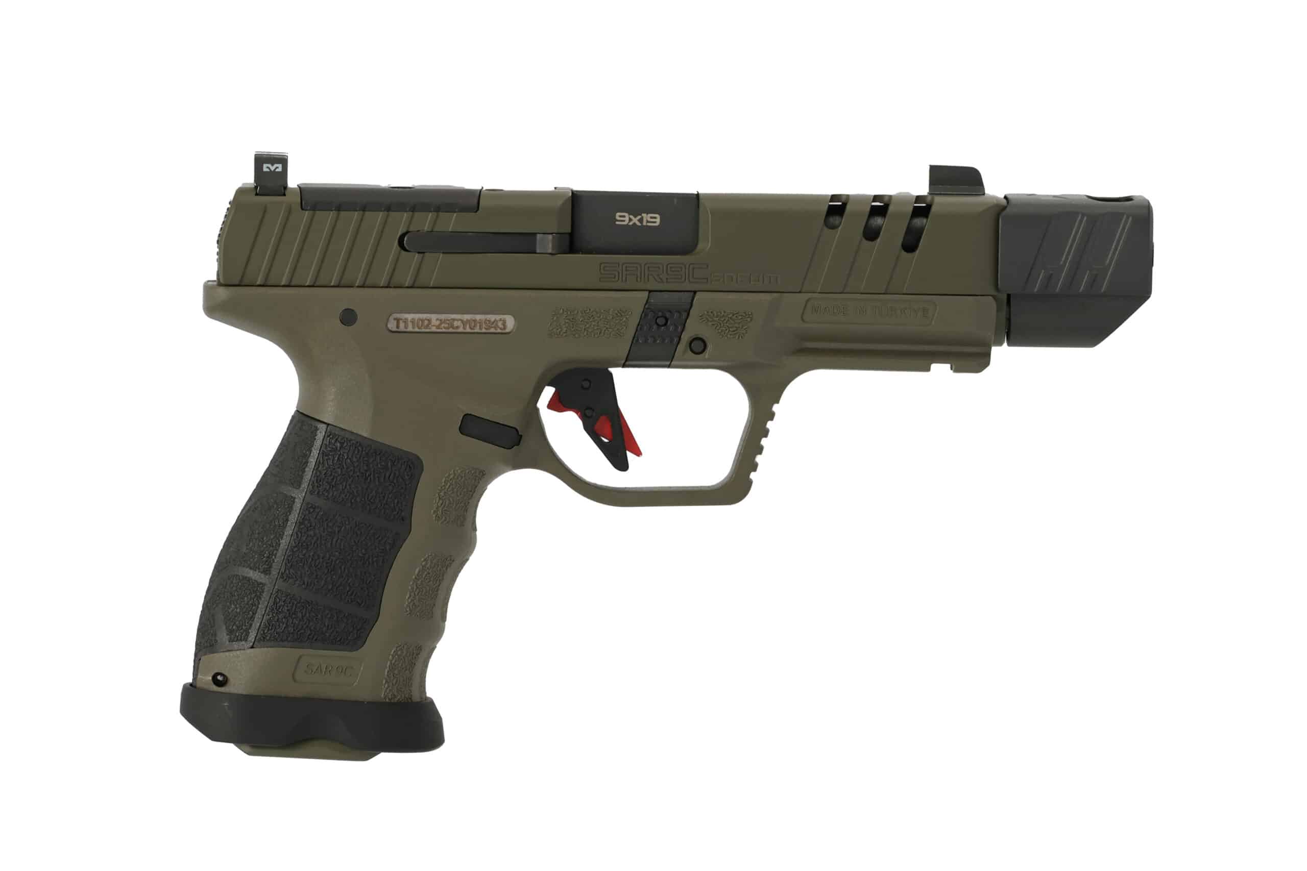 SAR FIREARMS SOCOM CPT COMP 9MM ODG 4.5" #