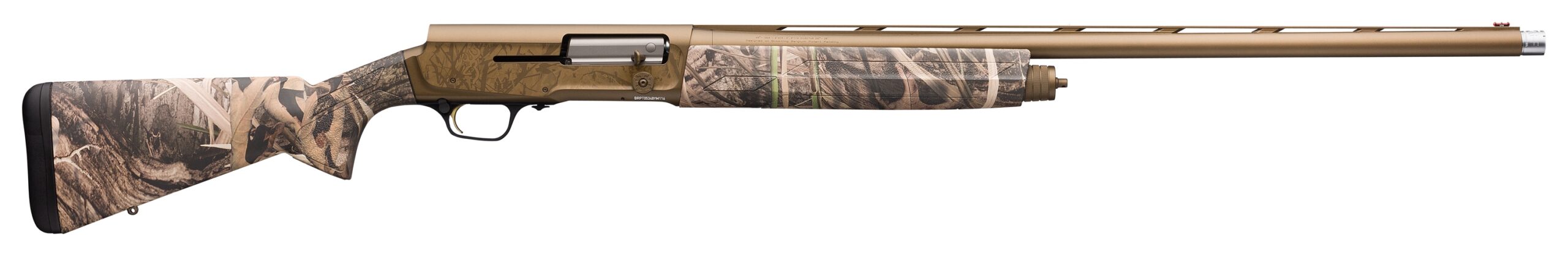 Browning A5 Wicked Wing 12 Gauge shotgun with 28-inch barrel and Mossy Oak Shadow Grass Habitat finish