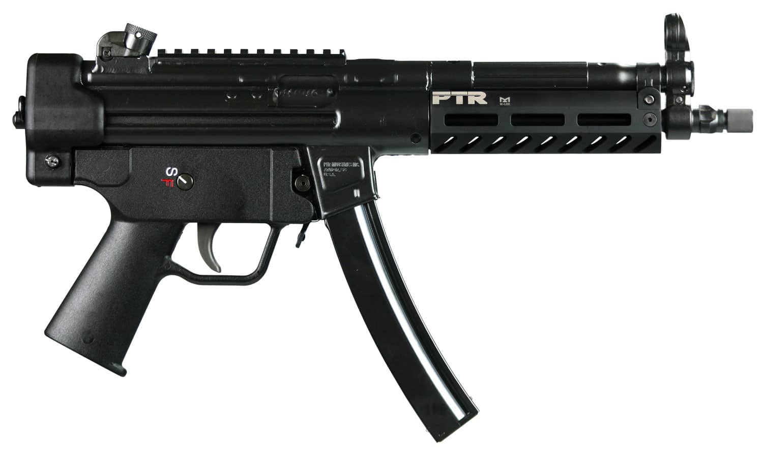 PTR 9CT PTR601 9mm pistol with 8.86-inch threaded barrel and M-LOK handguard