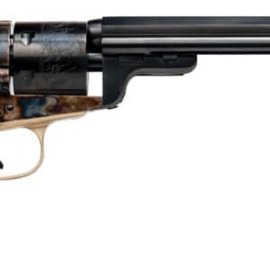 Cimarron CA925 1851 Richards-Mason 38 Special 6 Shot, 7.50" Blued Octagon Barrel & Cylinder, Color Case Hardened Steel Frame, Brass Bead Front Sight, Walnut Grip