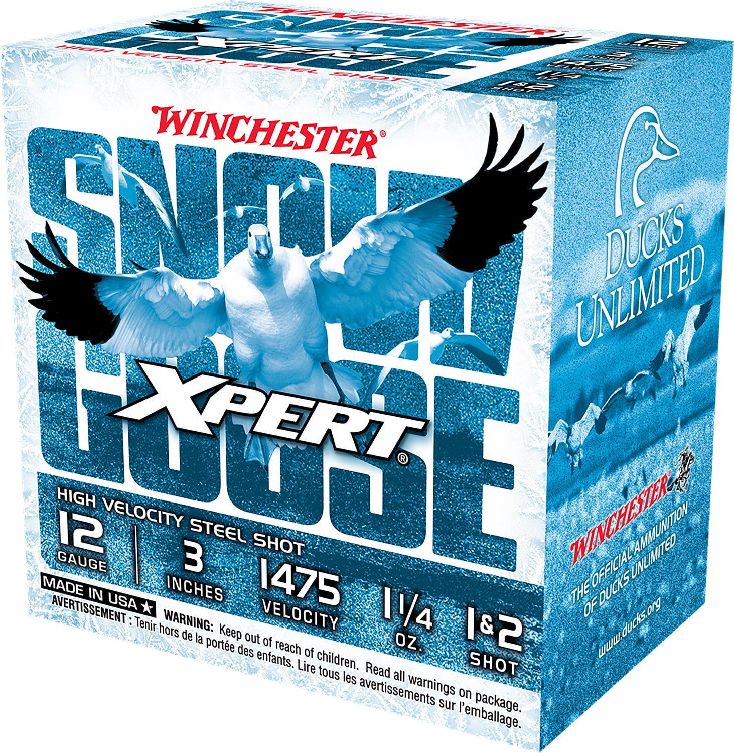 Winchester Ammo WXS12312 Xpert Snow Goose High Velocity 12Gauge 3" 1 1/4oz 1/2Shot 25 Per Box/10 Case