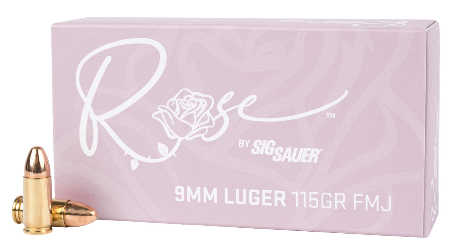 Sig Sauer E9MMB1ROSE50 Rose  9mm Luger 115gr Full Metal Jacket 50 Per Box/20 Case