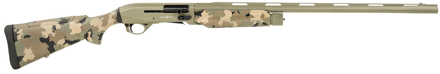 Alpha 2 12 gauge semi-auto shotgun with 28-inch barrel and green Cerakote finish