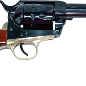 Cimarron Pistolero .22 LR revolver with 4.75-inch blued barrel and walnut grip