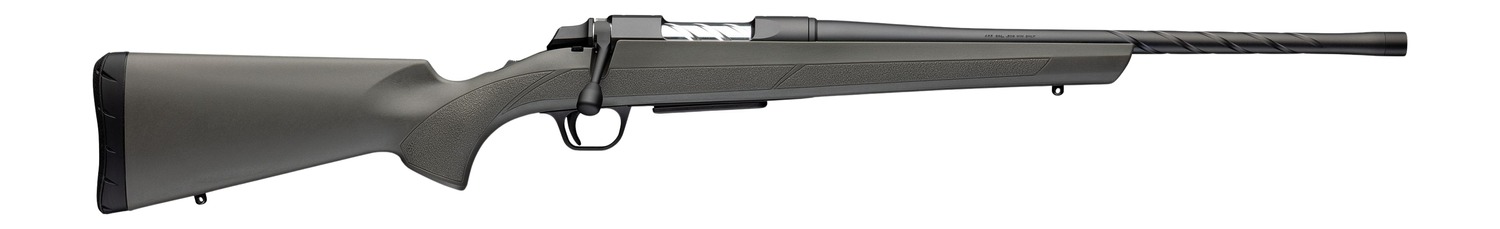 Browning 035845211 AB3 Pro SPR Full Size 243 Win 4+1 18" Matte Blued Spiral Fluted Threaded Barrel, Matte Blued Drilled & Tapped Receiver, Gray/Green Fixed Synthetic Stock