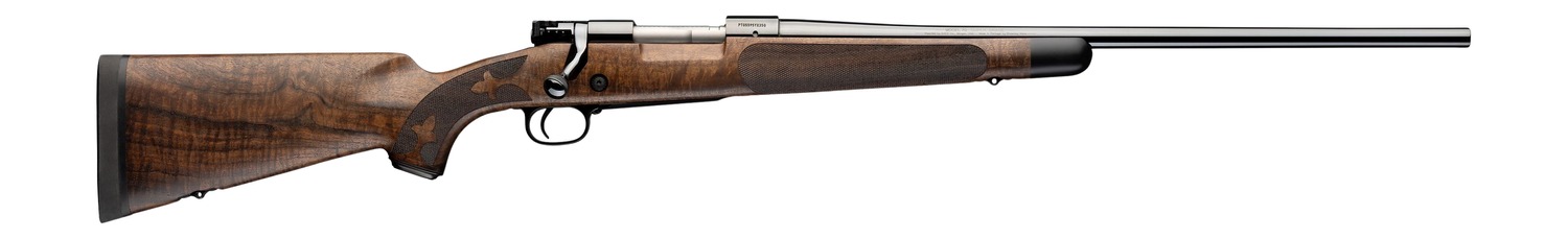 Winchester Repeating Arms 535248229 Model 70 Super Grade 264 Win Mag 3+1 26" Blue Polished Target Crown Barrel, Blue Polished Steel Drilled & Tapped Receiver, Gloss AAA Claro Walnut Fixed Stock, Right