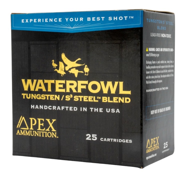 Apex Ammunition Waterfowl TSS and S3 Steel 20 gauge 3-inch #3/#8 shotshells