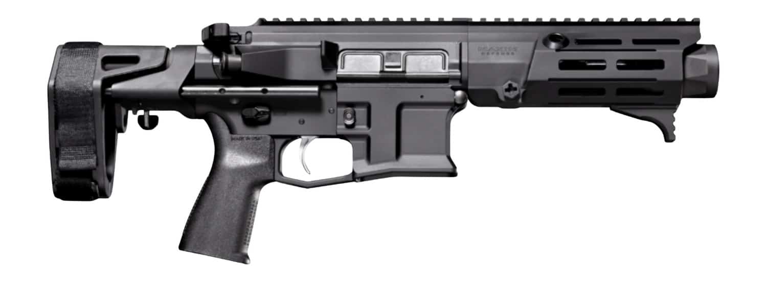 Maxim Defense  PDX  300 Blackout 5.50" Black Threaded Barrel, Black Anodized Receiver w/Picatinny Rail, M-Slot Handguard, Black Polymer Maxim SCW Pistol Brace, Black Polymer Grip, Ambidextrous