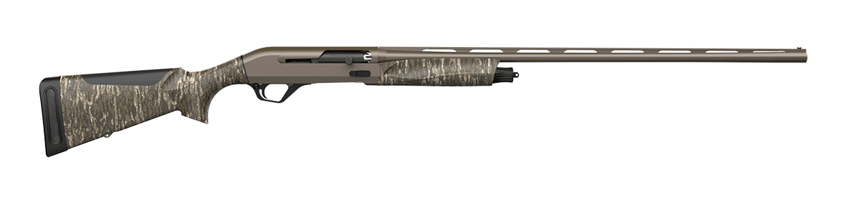 Retay USA ACE 20-gauge semi-auto shotgun with 26-inch bronze Mossy Oak Bottomland finish