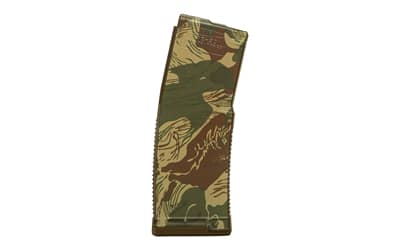 Amend2 Mod-A 30-round AR-15 magazine in Coyote Rhodesian Brushstroke Camo
