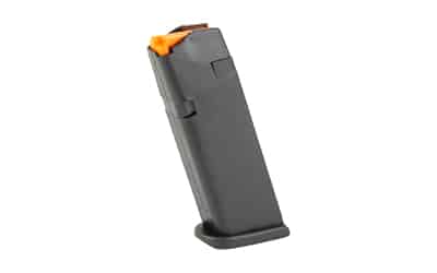 Glock G21 Gen5 13-round black magazine with orange follower