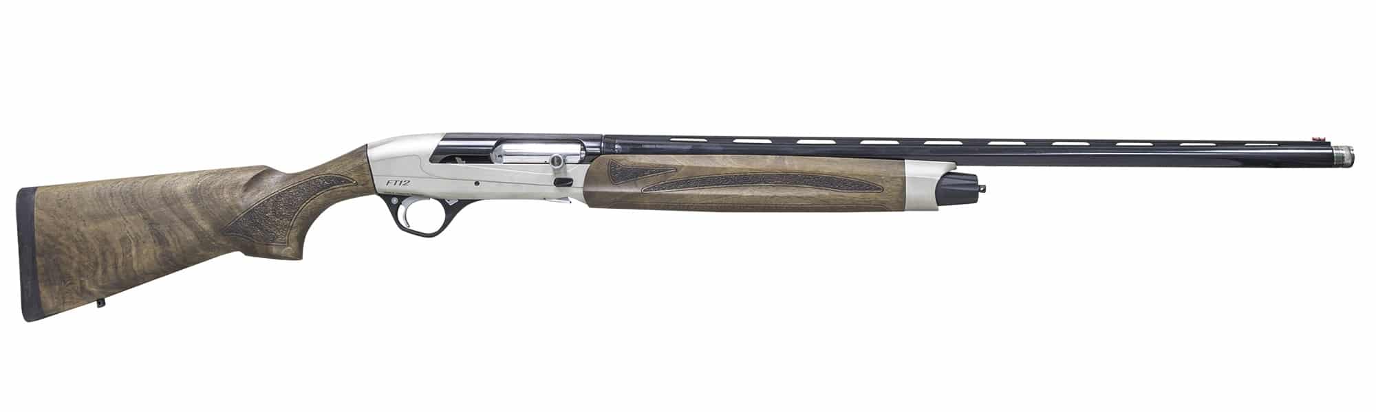 Pointer FT12 12-gauge semi-auto shotgun with 28-inch barrel and walnut stock