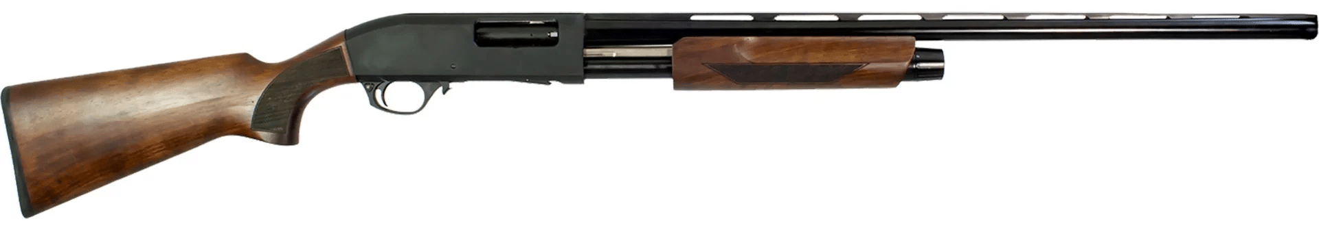 GForce Arms 12 gauge pump-action shotgun with 28-inch barrel and Turkish walnut stock