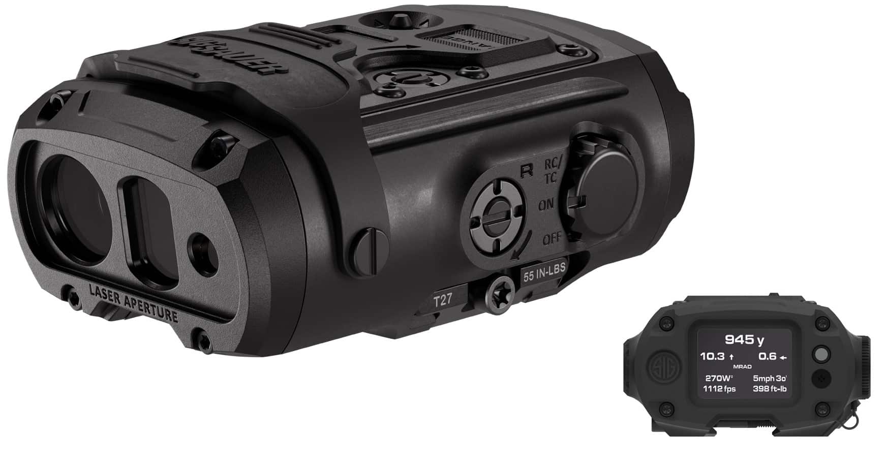 SIG SAUER KILO WARP 905nm black rangefinder with reflective TFT display
