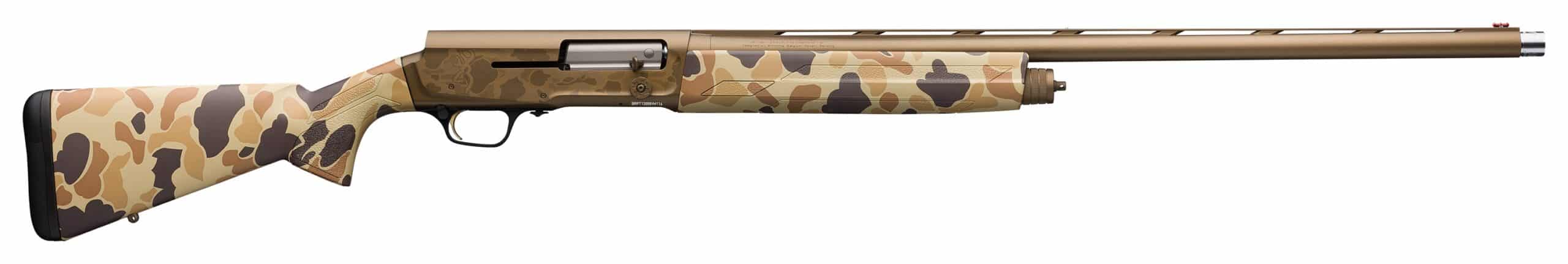 Browning A5 Wicked Wing 12 gauge shotgun with 28-inch barrel and Vintage Tan camo